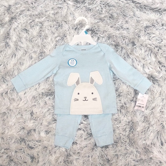 Carter’s Bunny with tail 2 piece set - Picture 1 of 6